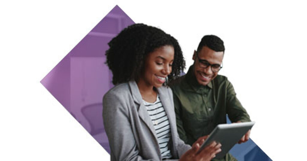 Image of two people pointing at a tablet screen. The Recordati Rare Disease Cookie Policy. Please review this policy. By continuing to browse the Website, the User accepts the use of cookies